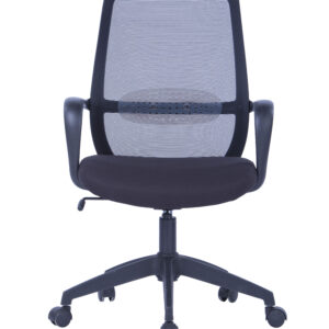 Soho Mesh Back Office Chair With Fixed Arms Black