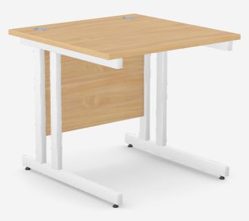 Ashford -Twin 800w x 800d Desk Beech - White