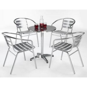 Aluminium Cafe Picnic Chair & Table for Indoor & Outdoor use