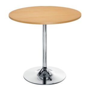 Beech Trumpet Base Cafe Table 800 diameter