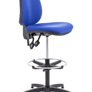 Draughtsman's Chair With Chrome Foot Ring
