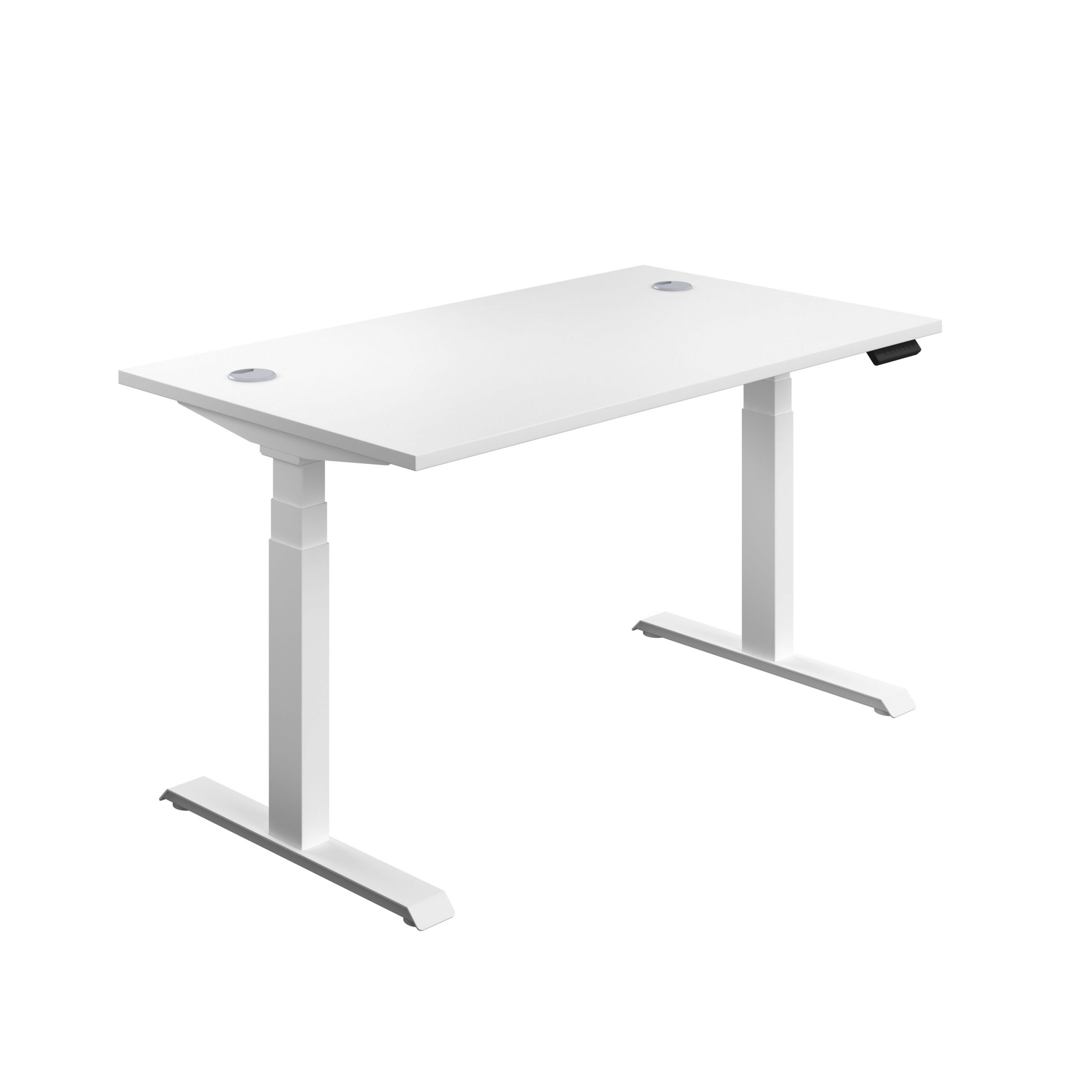 Economy Sit Stand Electric Height Adjustable Desk - With Programmable Memory - Available in 4 Desk Sizes, 4 Top Colours & 2 Leg Frame Colours