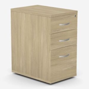 Kito DHP Pedestal 600d mm - 3 Drawer - Urban Oak