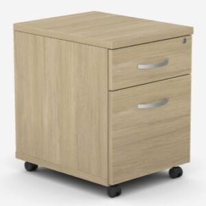 Kito Mobile Pedestal - 2 Drawer - Urban Oak