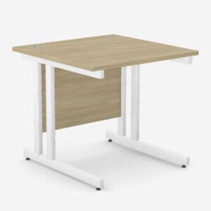 Edit Twin Upright Rectangular Cantilever Desk - 800w x 800d x 725h mm