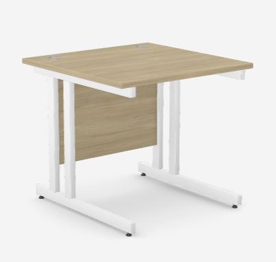 Edit Twin Upright Rectangular Cantilever Desk - 800w x 800d x 725h mm
