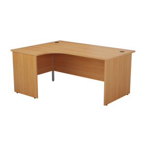 Panel End Crescent Desk - 1600w x 1200d x 730h mm - With a Choice of Colour Options