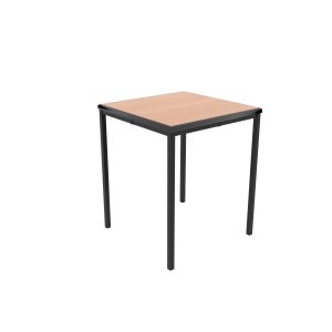 PU Edged Classroom Table 600w x 600d x 710h mm - With Black Frame