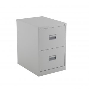 Steel 2 Drawer Filing Cabinet - 465w x 620d x 700h mm