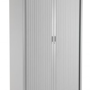 Steel Open Tambour Cupboard - 1000w x 450d x 1950h mm