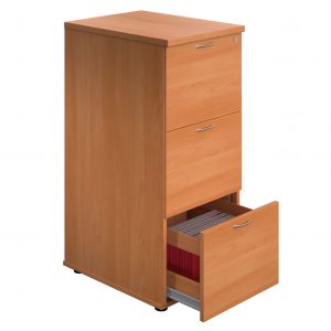 3 Drawer Wooden Filing Cabinet - 464w x 600d x 1030h mm