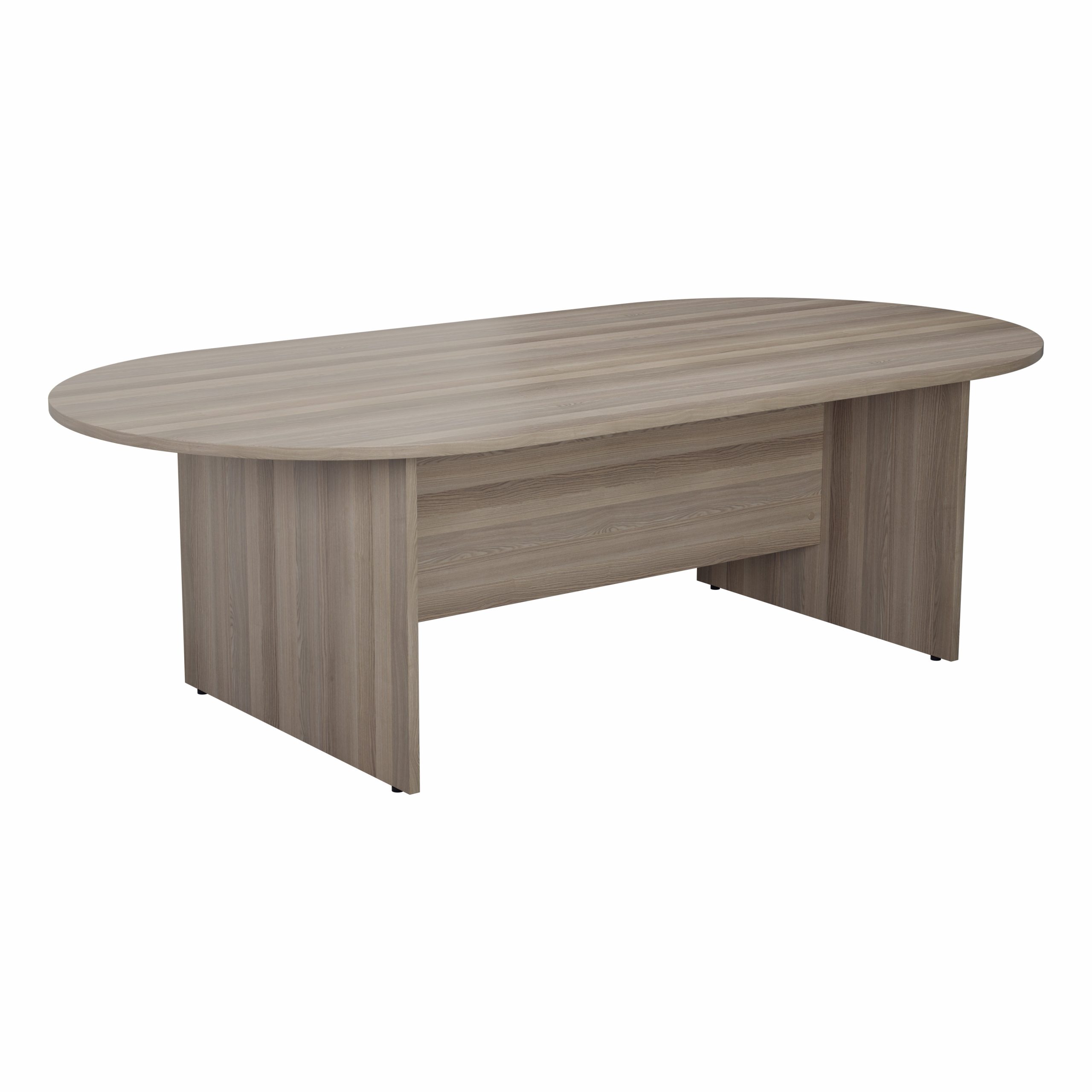 1800mm D-End Meeting Table - 1800w x 1000d x 730h mm - Beech - Image 3