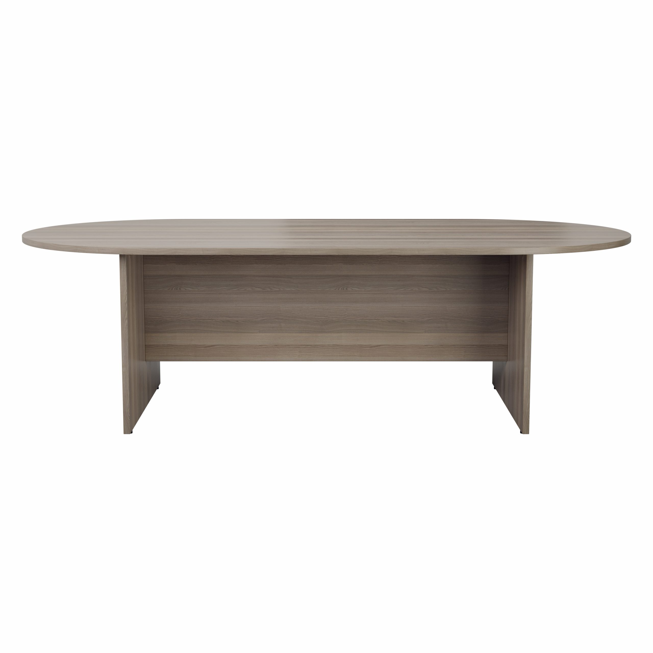 1800mm D-End Meeting Table - 1800w x 1000d x 730h mm - Beech - Image 4