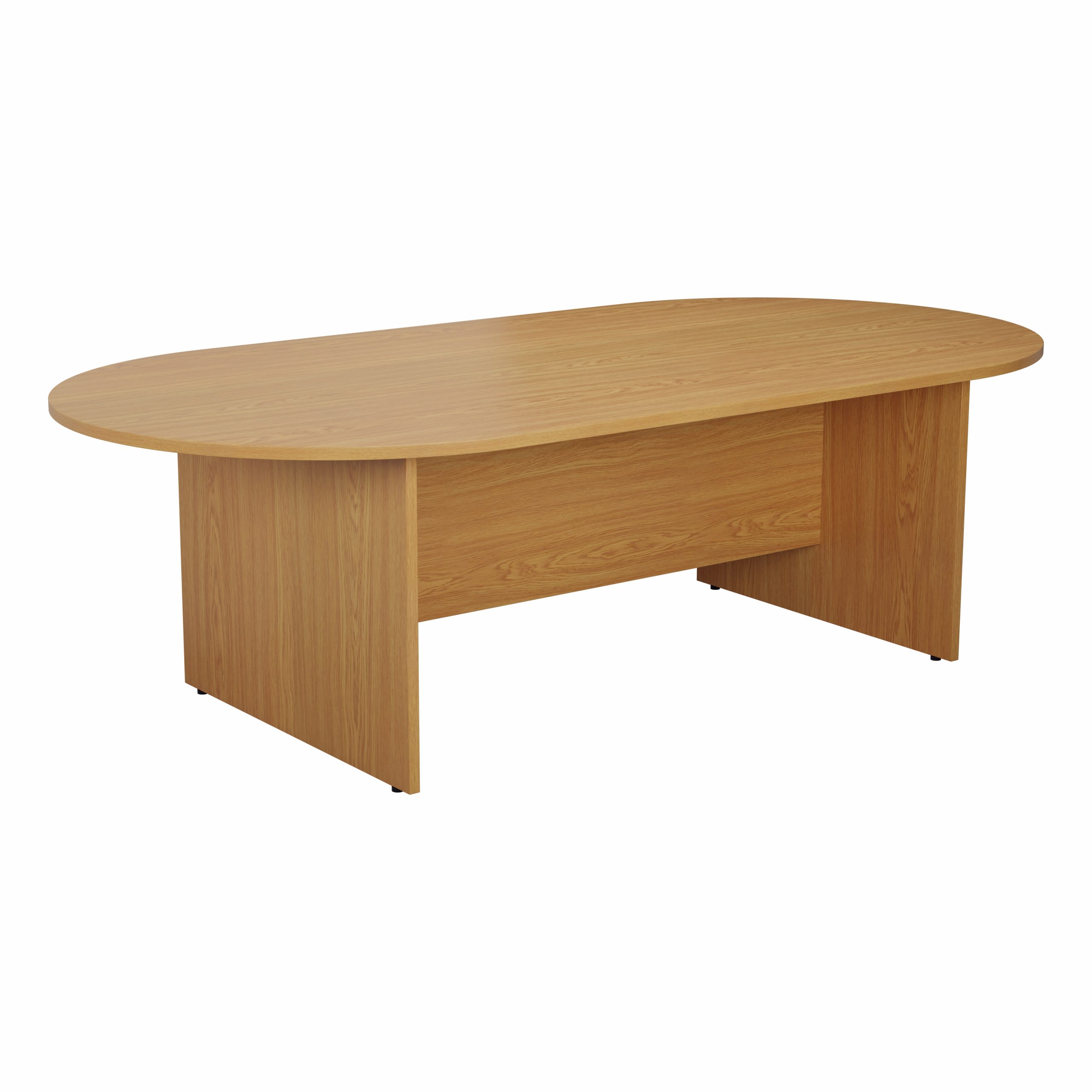 1800mm D-End Meeting Table - 1800w x 1000d x 730h mm - Beech - Image 5