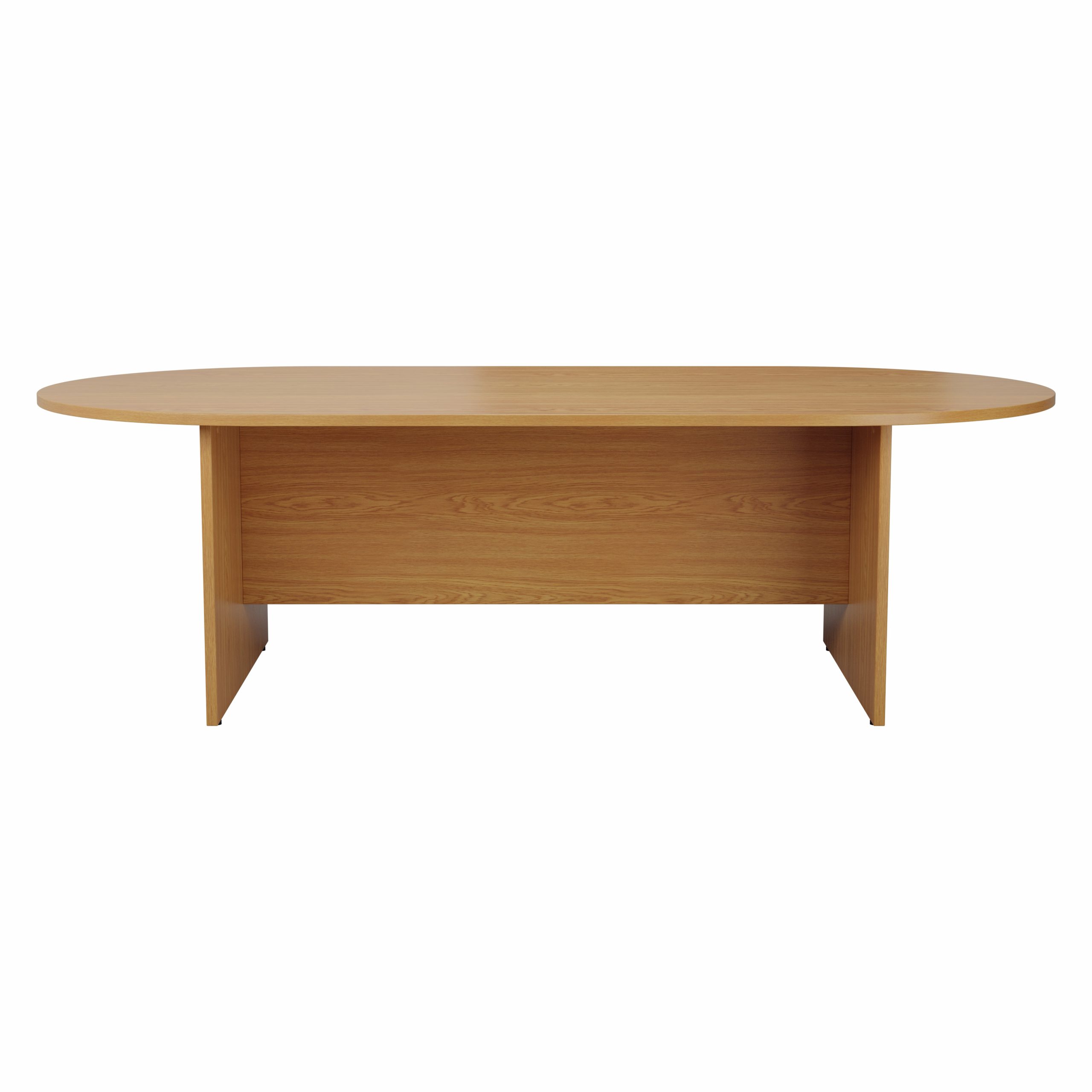 1800mm D-End Meeting Table - 1800w x 1000d x 730h mm - Beech - Image 6