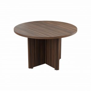 1200mm Diameter Round Executive Meeting Table, With Cruciform Base - 1200w x 1200d x 750h mm