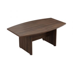 Executive Boardroom Table - 1800w x 1150d x 750h mm - Dark Walnut